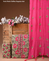 Cotton Suit with Gota Patti Work & Chiffon Dupatta – Ethnic Wear for Women